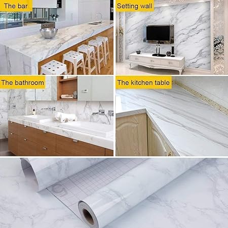 Vinyl Waterproof Marble Wallpaper